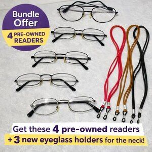 Set of 4 Wire Readers PLUS 3 NEW Straps